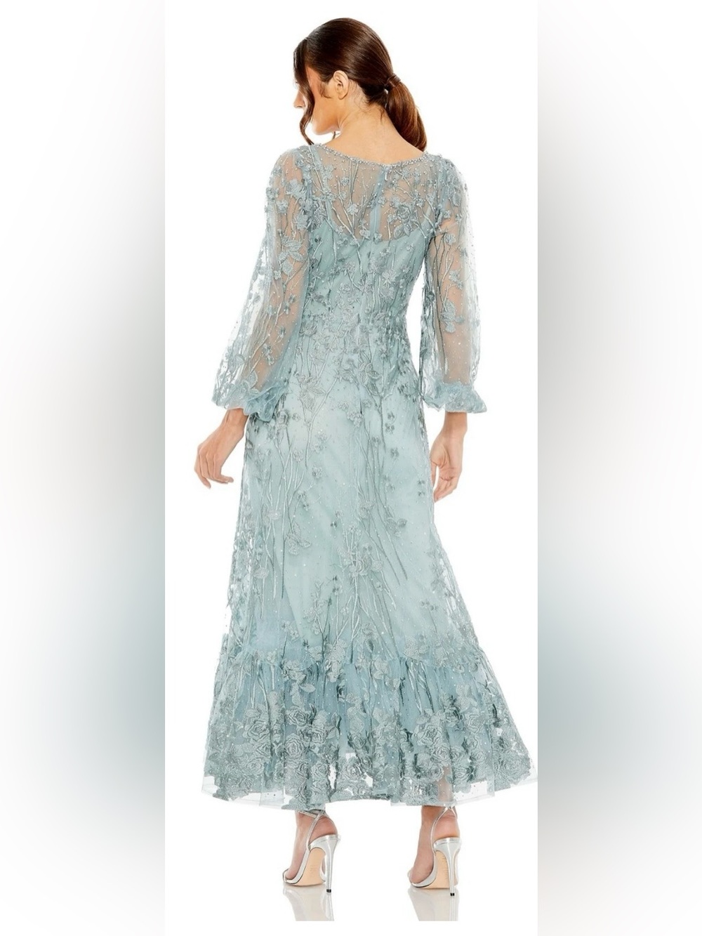 Mac Duggal 20512 NWT Long Sleeve Formal Dress - Picture 3 of 10